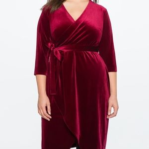 Velvet Wrap Dress